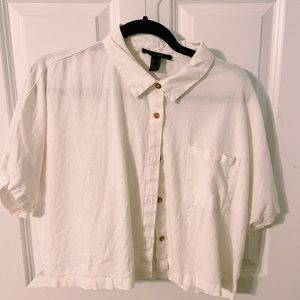 Forever 21 Crop top button up